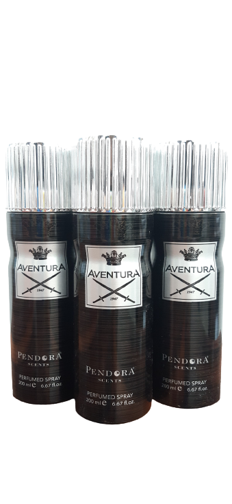 Paris Corner Aventura Deodorant Spray 200ml (Pack Of 3)