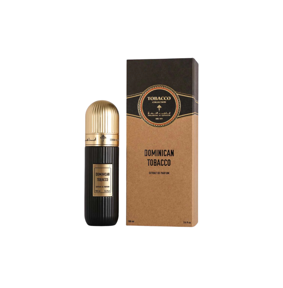 ibrahim al qurashi tobacco Ibraheem Al Qurashi Dominican Tobacco Extrait De Parfum 100ml For Man –  FragranceAura