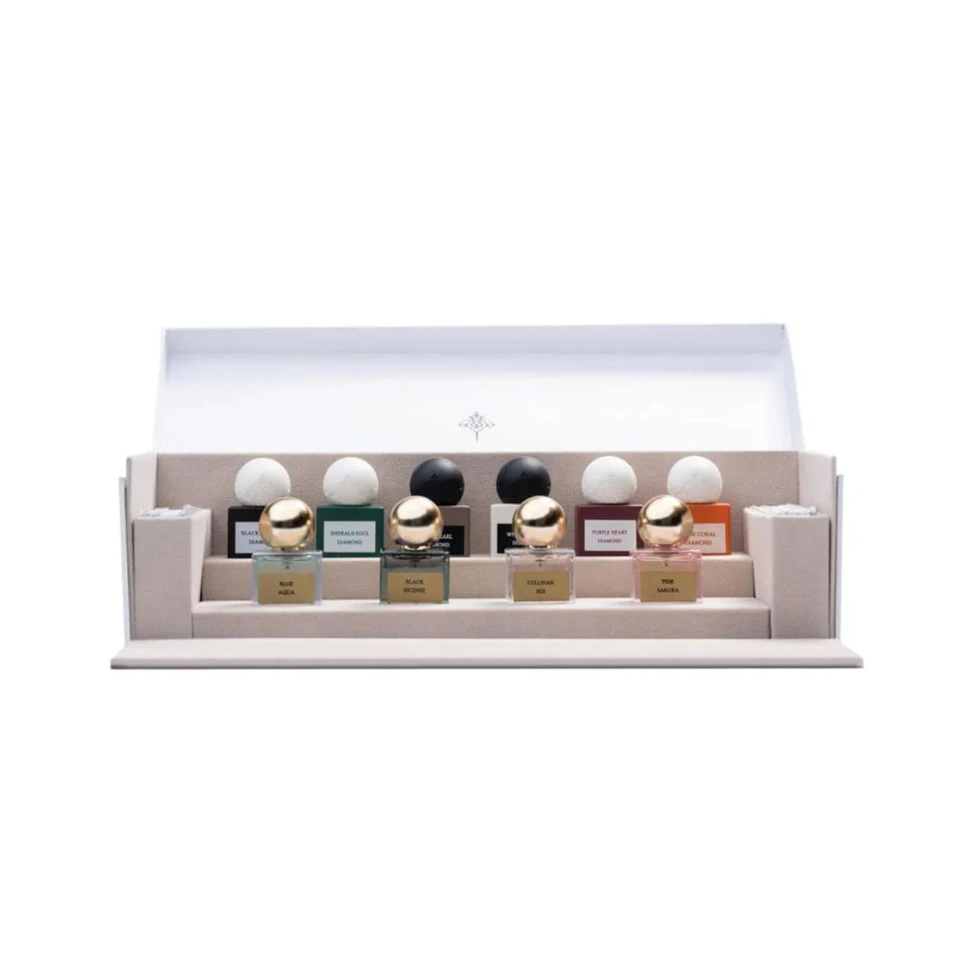 Discovery Set Of Ibraheem Al Qurashi Diamond Collection White Eau De Parfum 10mlx10 For Man