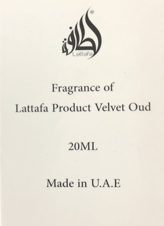 Lattafa Velvet Oud Black Tester Eau De Parfum 20 ml