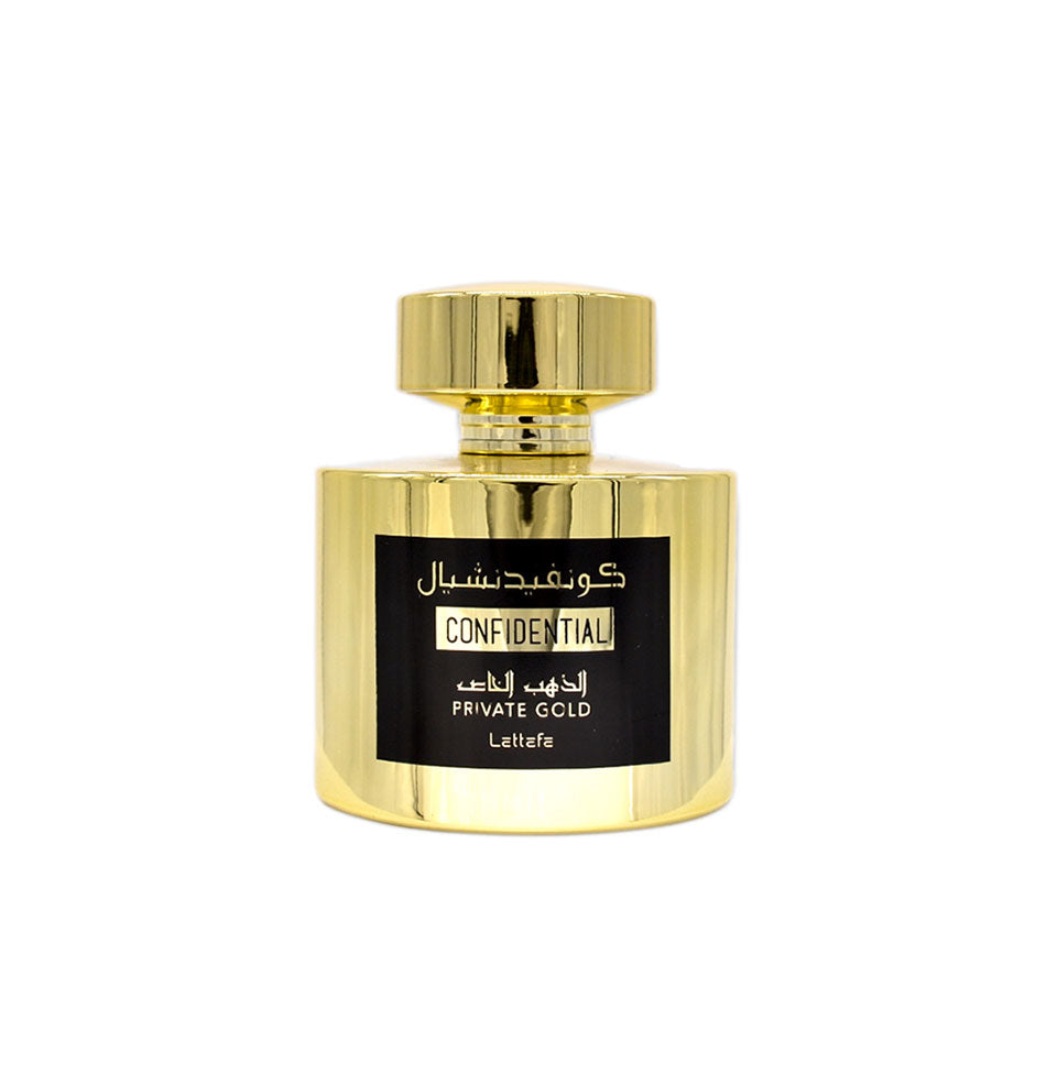 Lattafa confidential private gold eau de parfum 100ml unisex