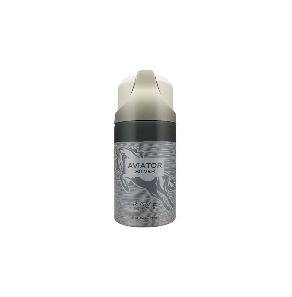 Rave Aviator Silver Deodorant Spray 250ml For Men & Women