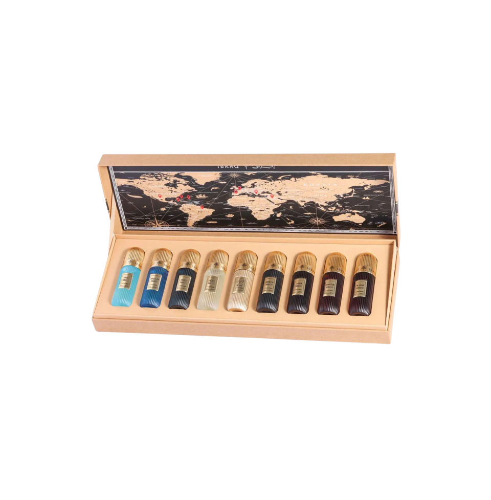 Discovery Set Of Ibraheem Al Qurashi Tobacco Collection Eau De Parfum 20mlx9 For Man