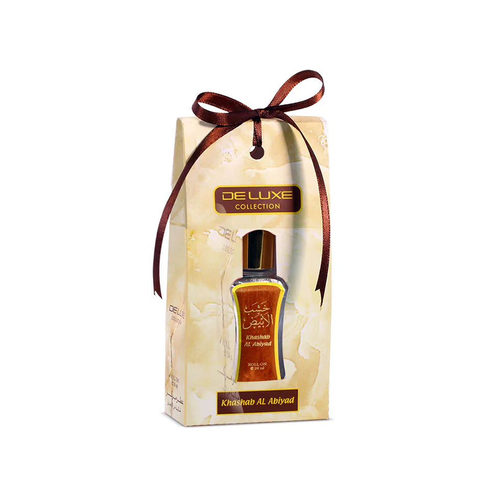 Hamidi Deluxe Collection Khashab Al Abiyad  Roll On 24ml For Men & Women