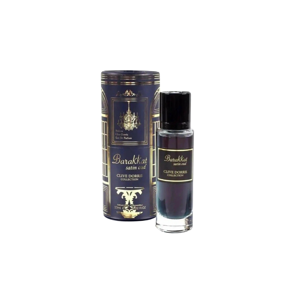 Fragrance World Clive Dorris Collection Barakkat Satin Oud Eau De Parfum 30ml For Men & Women