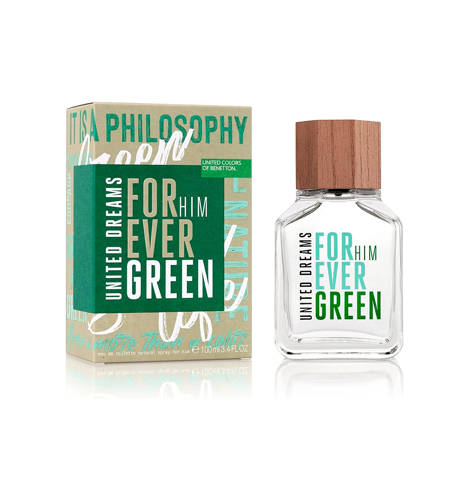 United Colors de Benetton Forever Green For Him Eau De Toilette 100ml