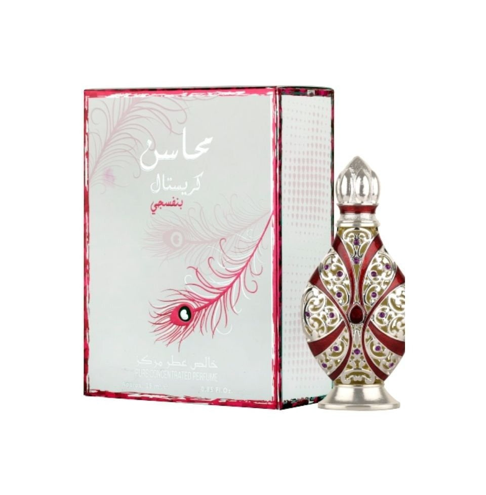 Lattafa Mahasin Crystal Attar Eau De Parfum For Men And Women 25ml