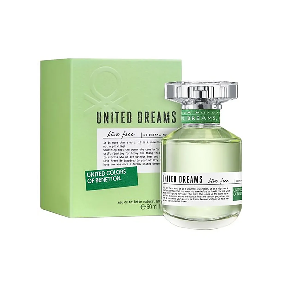 United Colors of Benetton United Dreams Live Free Eau De Toilette 50ml for Women
