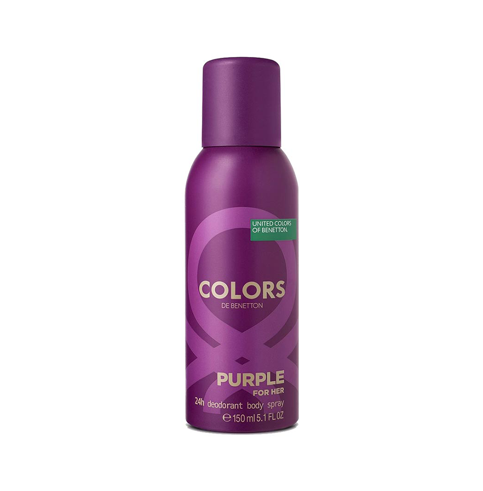 United Colors De Benetton Purple Deodorant Spray 150ml for Women