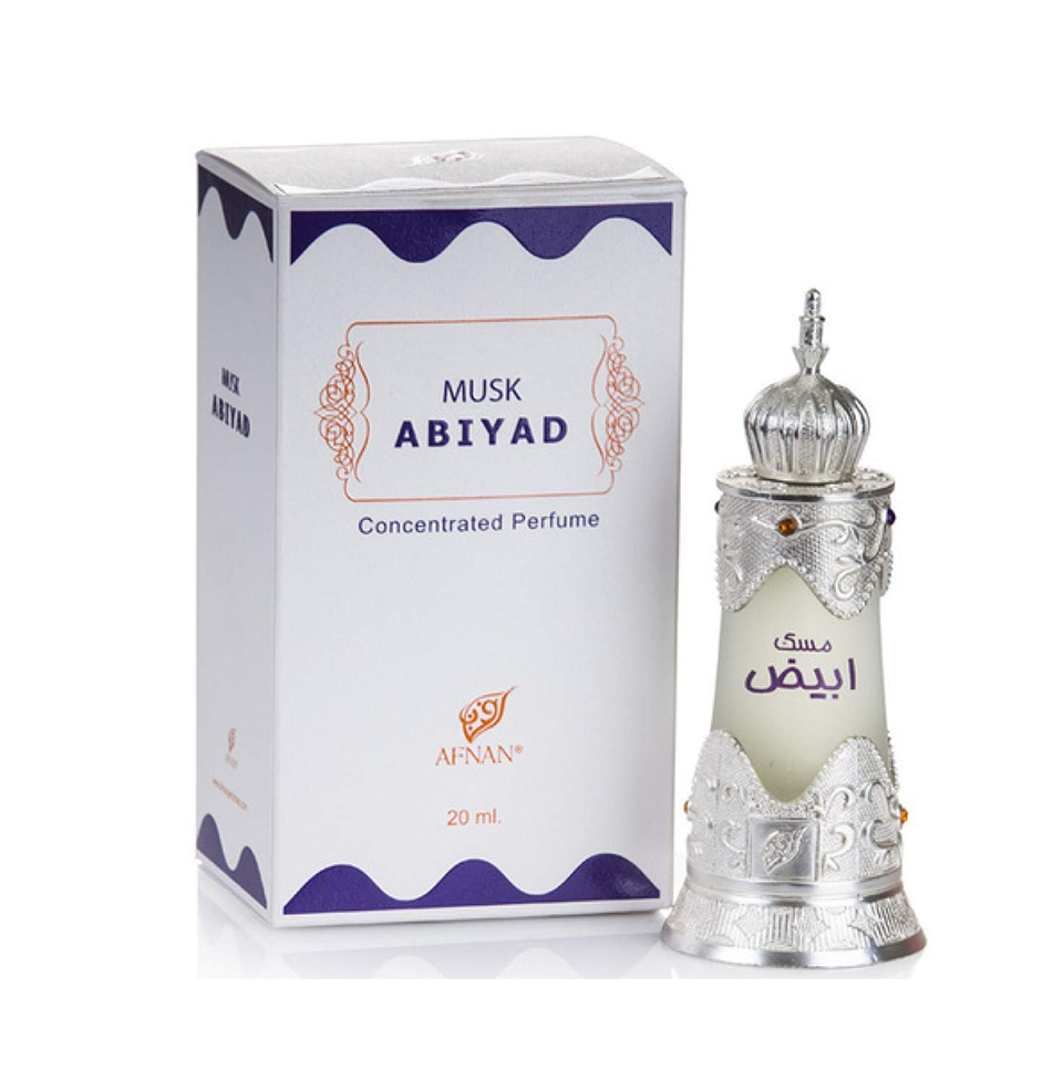 Afnan Musk Abiyad Concentrated Perfume Oil 20ml For Men & Women
