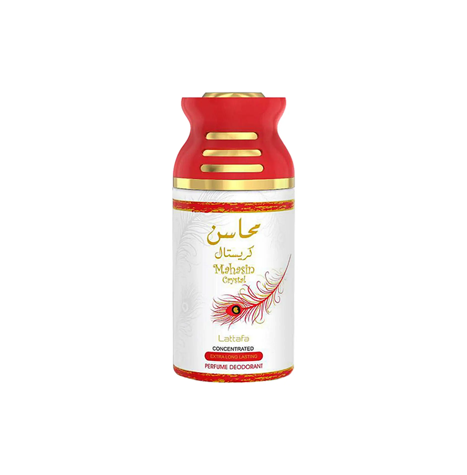 Lattafa Mahasin Crystal Deodorant Body Spray 250ml For Men & Women