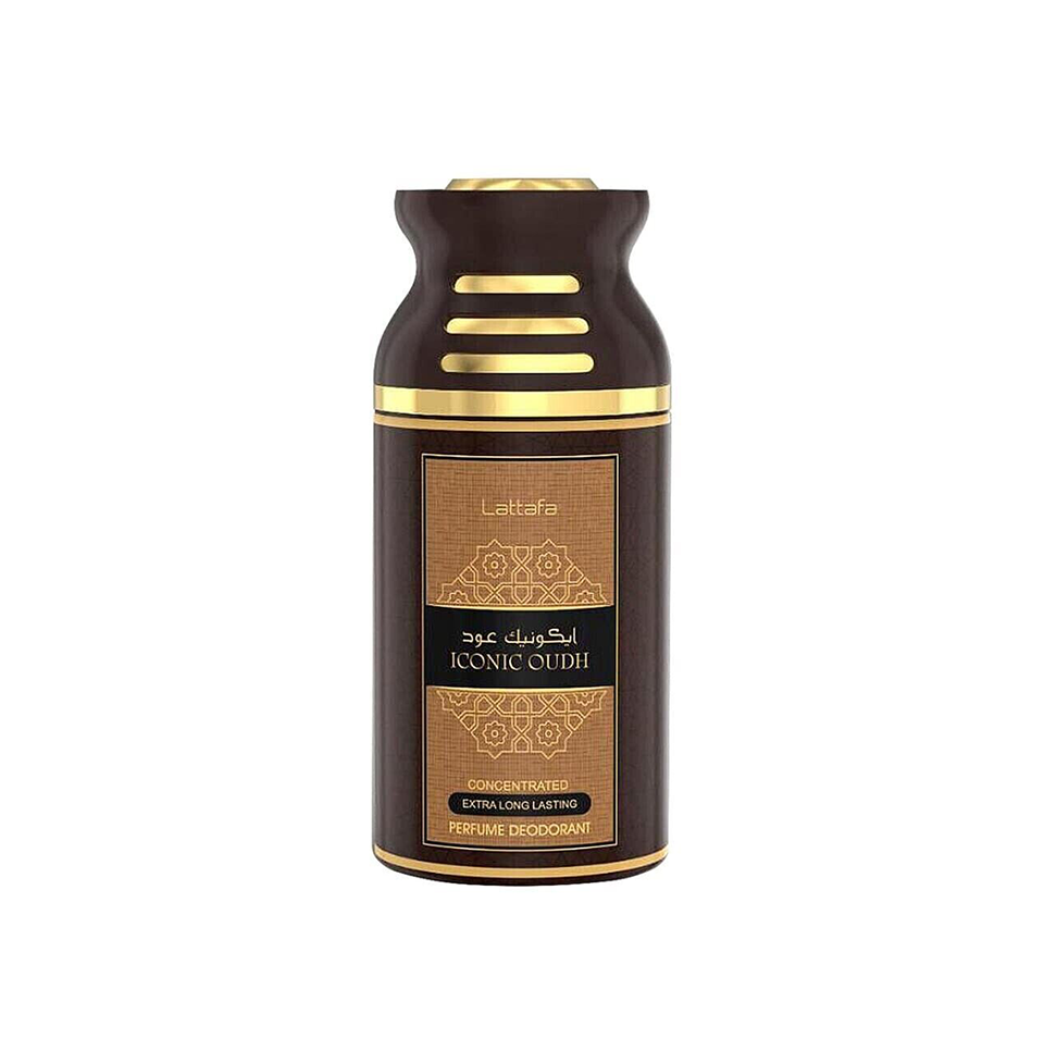Lattafa Iconic Oudh Deodorant Body Spray For Men & Women 250ml