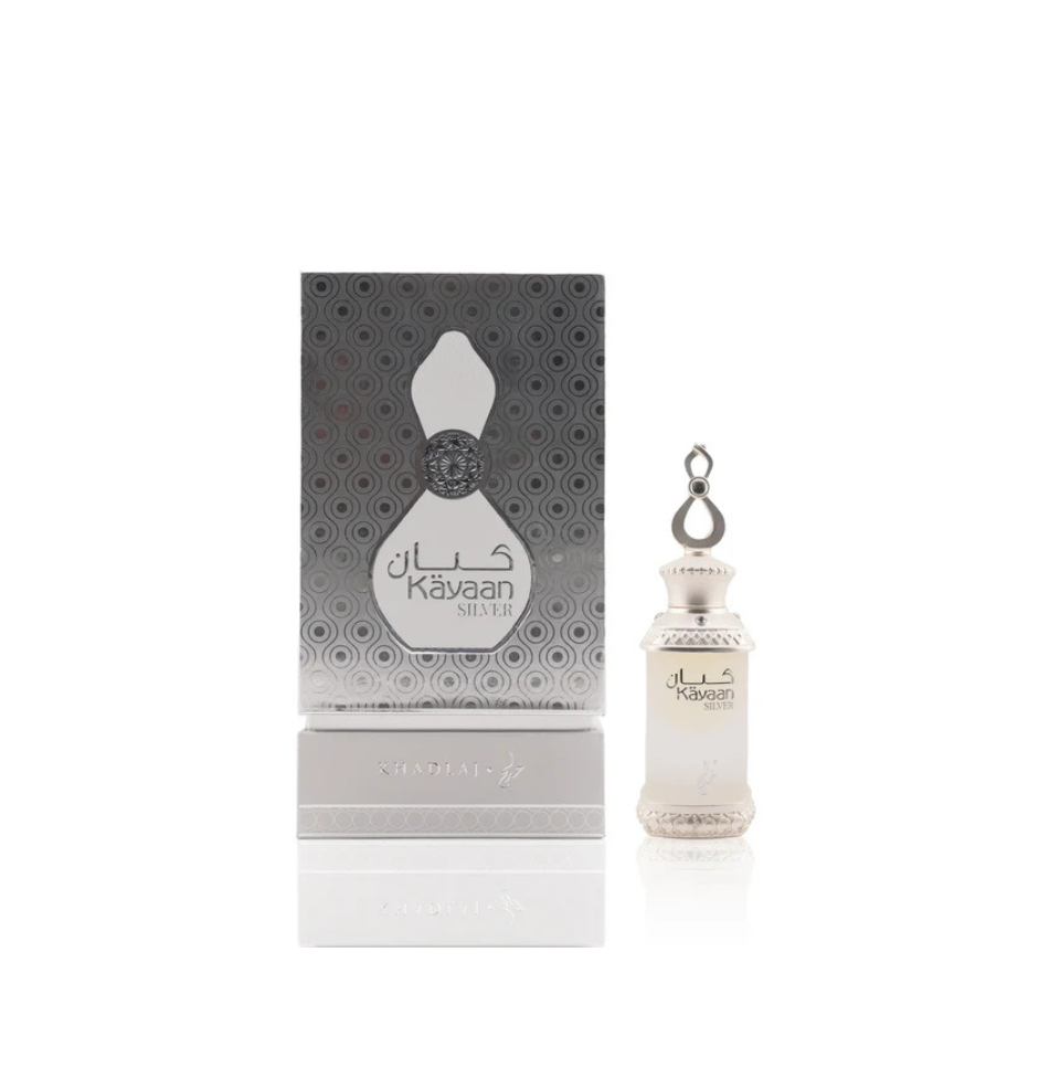 Khadlaj Kayaan Silver Concentrated Perfume Oil (Attar) 20ml For Men & Women