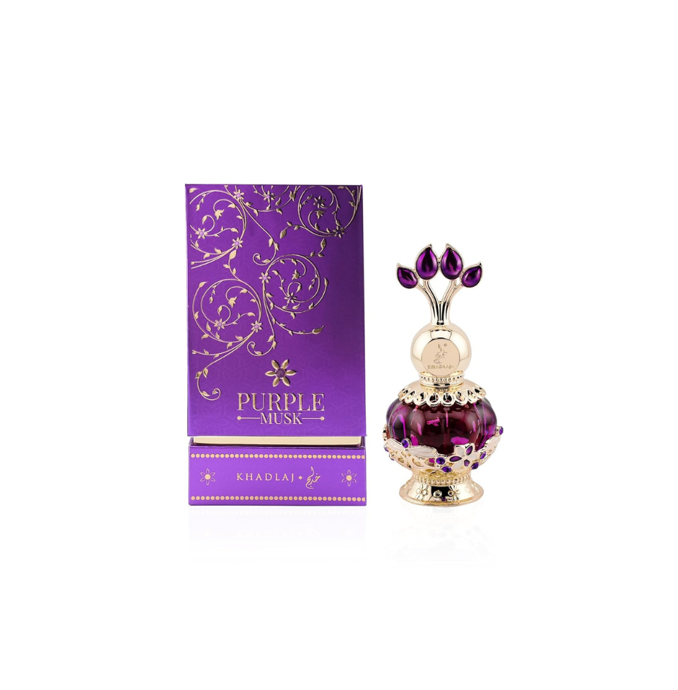 Khadlaj Purple Musk Concentrated Perfume Oil (Attar) 20ml For Women