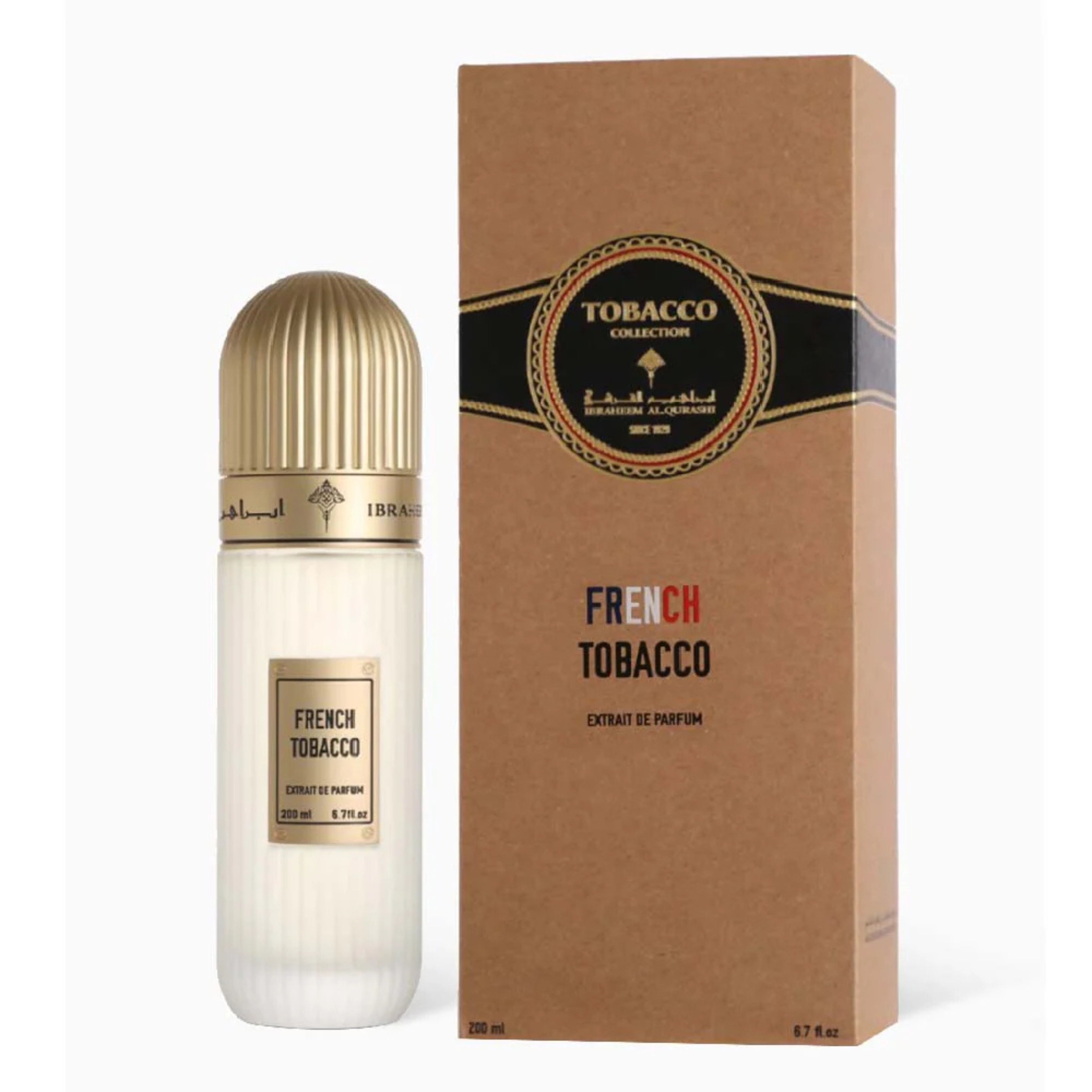 Ibraheem Al Qurashi French Tobacco Extrait De Parfum 200ml For Men & Women
