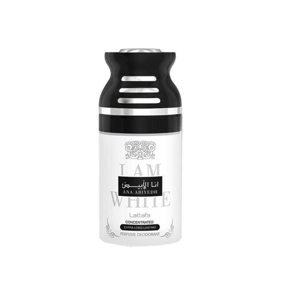 Lattafa Ana Abiyedh I Am White Deodorant Body Spray for Men & Women 200ml