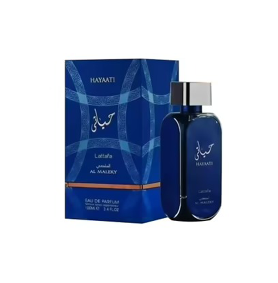 Lattafa Hayaati Al Maleky by Lattafa EDP 100mL Spray For Men Blue
