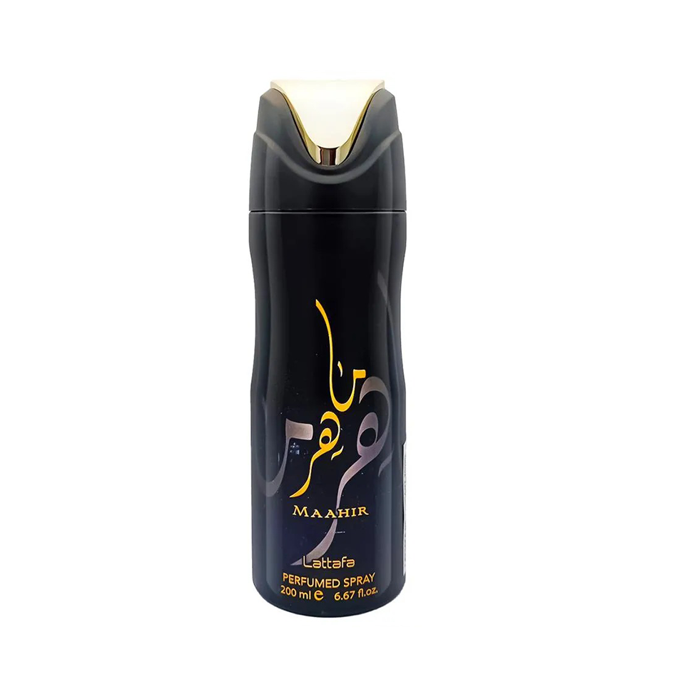 Lattafa Maahir Deodorant Body Spray for Unisex 200ml Pack of 2