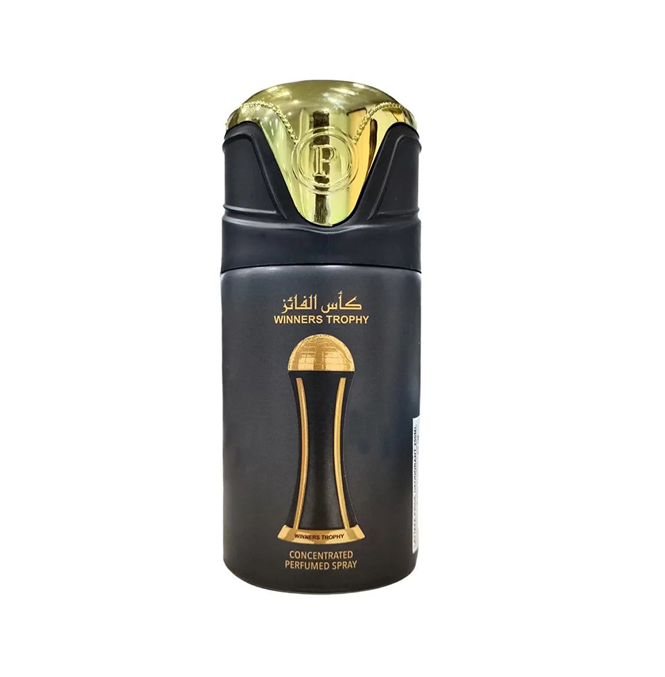 Lattafa Pride Winners Trophy Gold Deodorant Body Spray for Unisex 250ml
