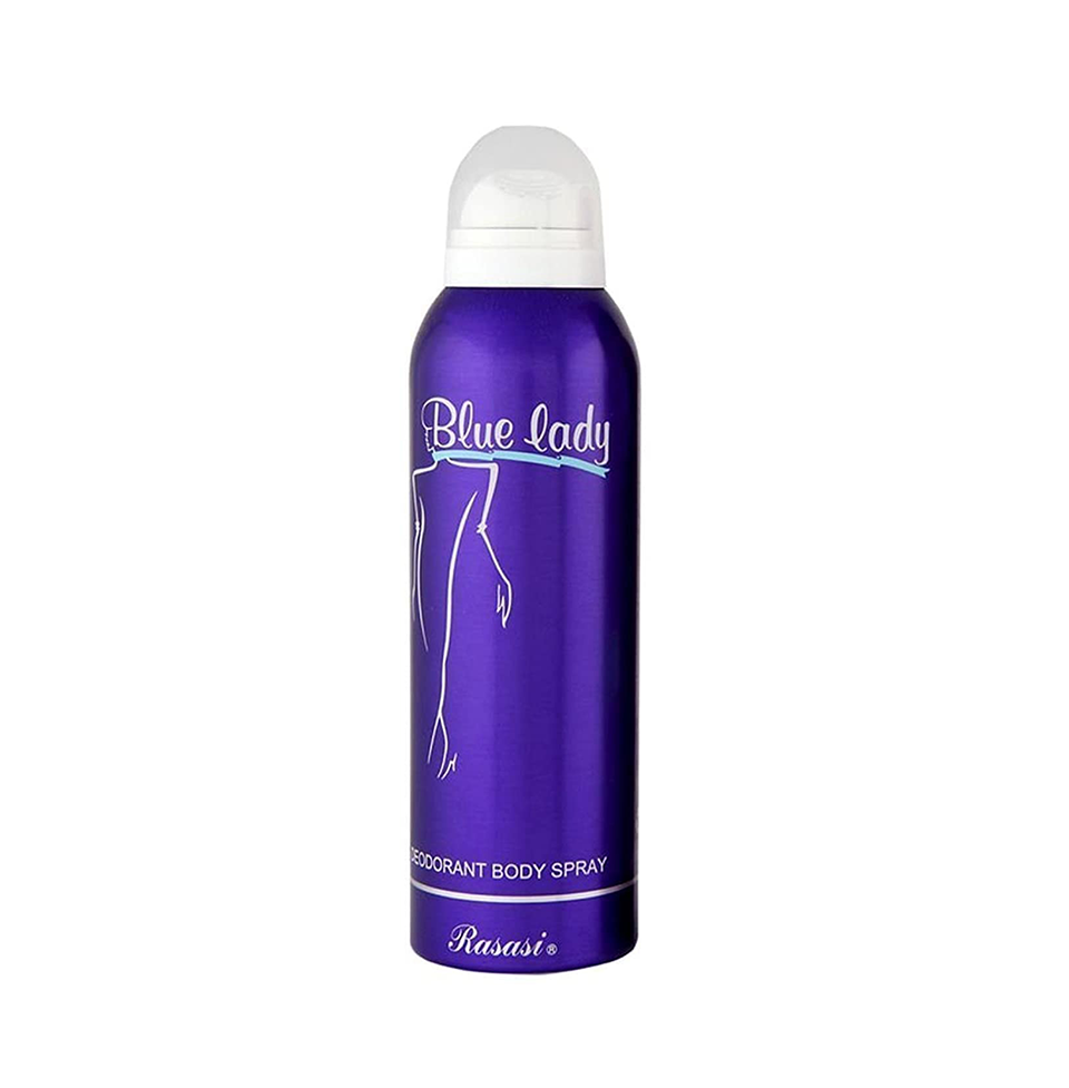 Pack of 5 Rasasi Blue Lady Deodorant Body Spray For Women(200ml)