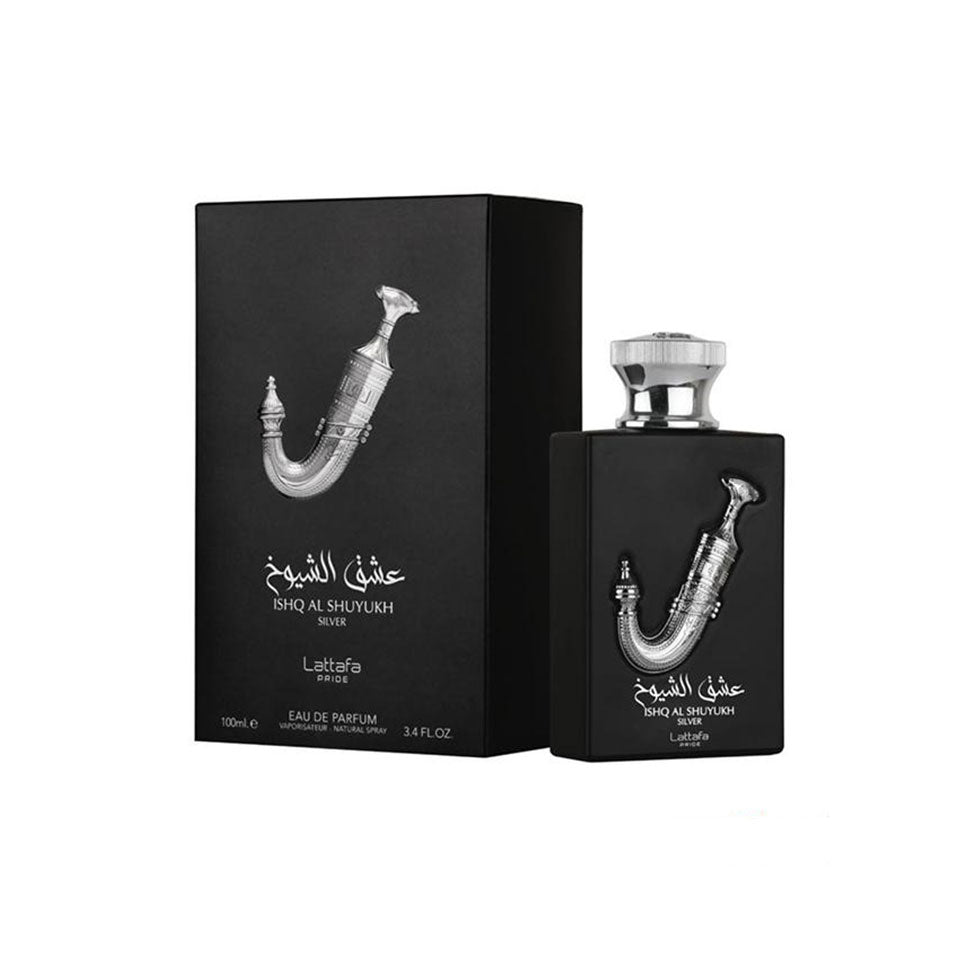 Lattafa Pride Ishq Al Shuyukh Silver Eau De Parfum 100ml for Men and Women .