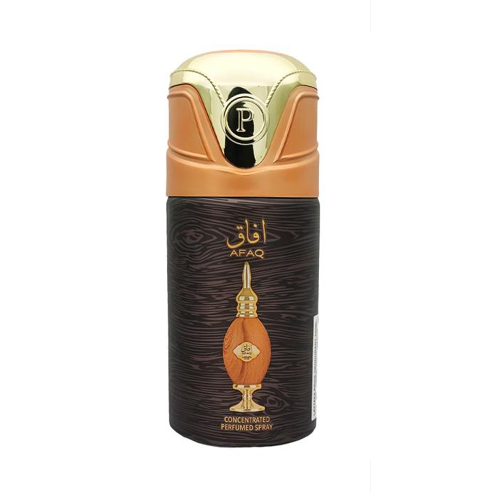 Lattafa Pride Afaq Gold Deodorant Body Spray for Unisex 250ml Pack of 10