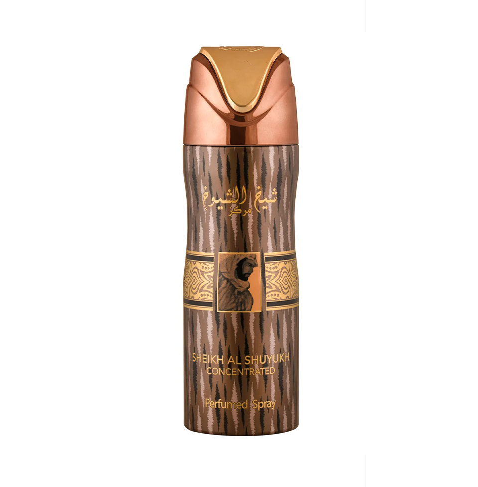 Lattafa SHEIKH AL SHUYUKH Deodorant Body Spray For Unisex 200ml Pack of 10