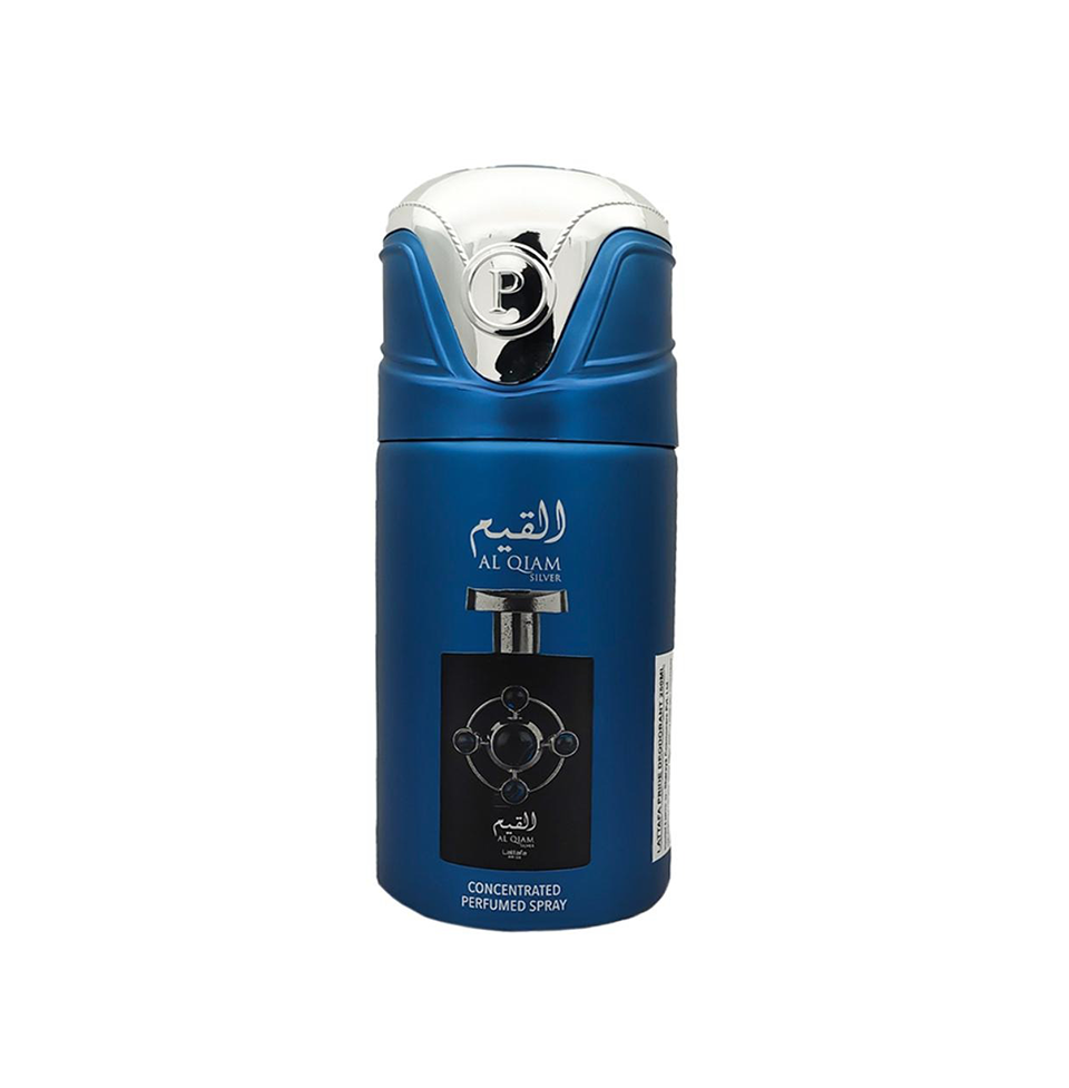 Lattafa Pride Al Qiam Silver Deodorant Body Spray for Unisex 250ml Pack of 10