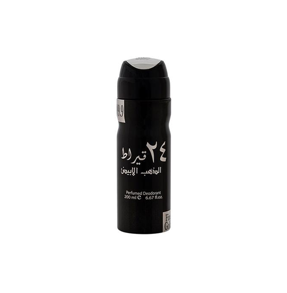 Lattafa 24 Carat White Gold Deodorant Spray 200ml Pack of 10