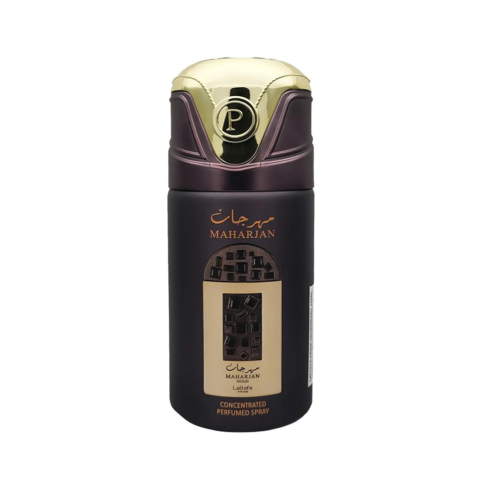 Lattafa Pride Maharjan Gold Deodorant Body Spray for Unisex 250ml Pack of 10