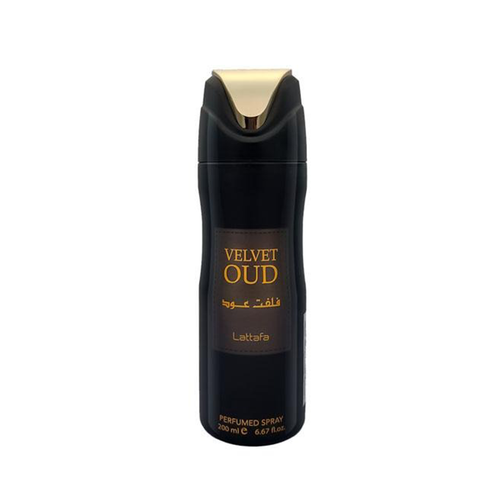 Lattafa Velvet Oud Deodorant Body Spray 200ml Pack of 5