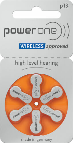 Power One 13 Size Hearing aid batteries * Zinc air Mercury free Varta x 60 cells